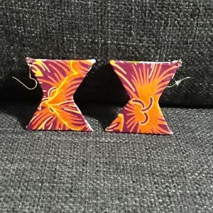 African print earrings